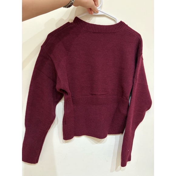 Musera Burgundy Button Front Knit Cardigan Sweater Size S – Brand New ! - Picture 7 of 11